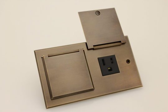 Meljac Plate, Two Sockets with Covers