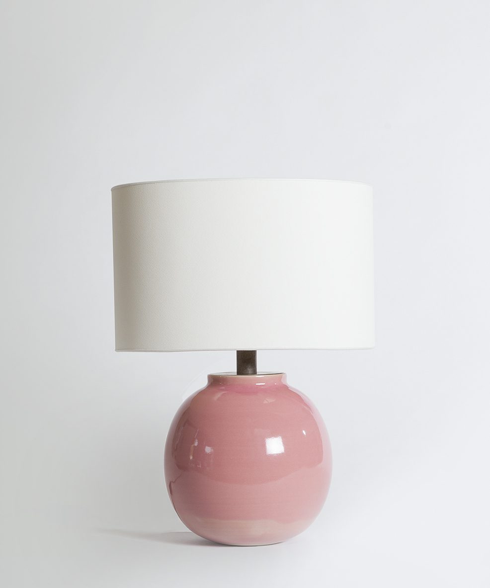 bright pink table lamp