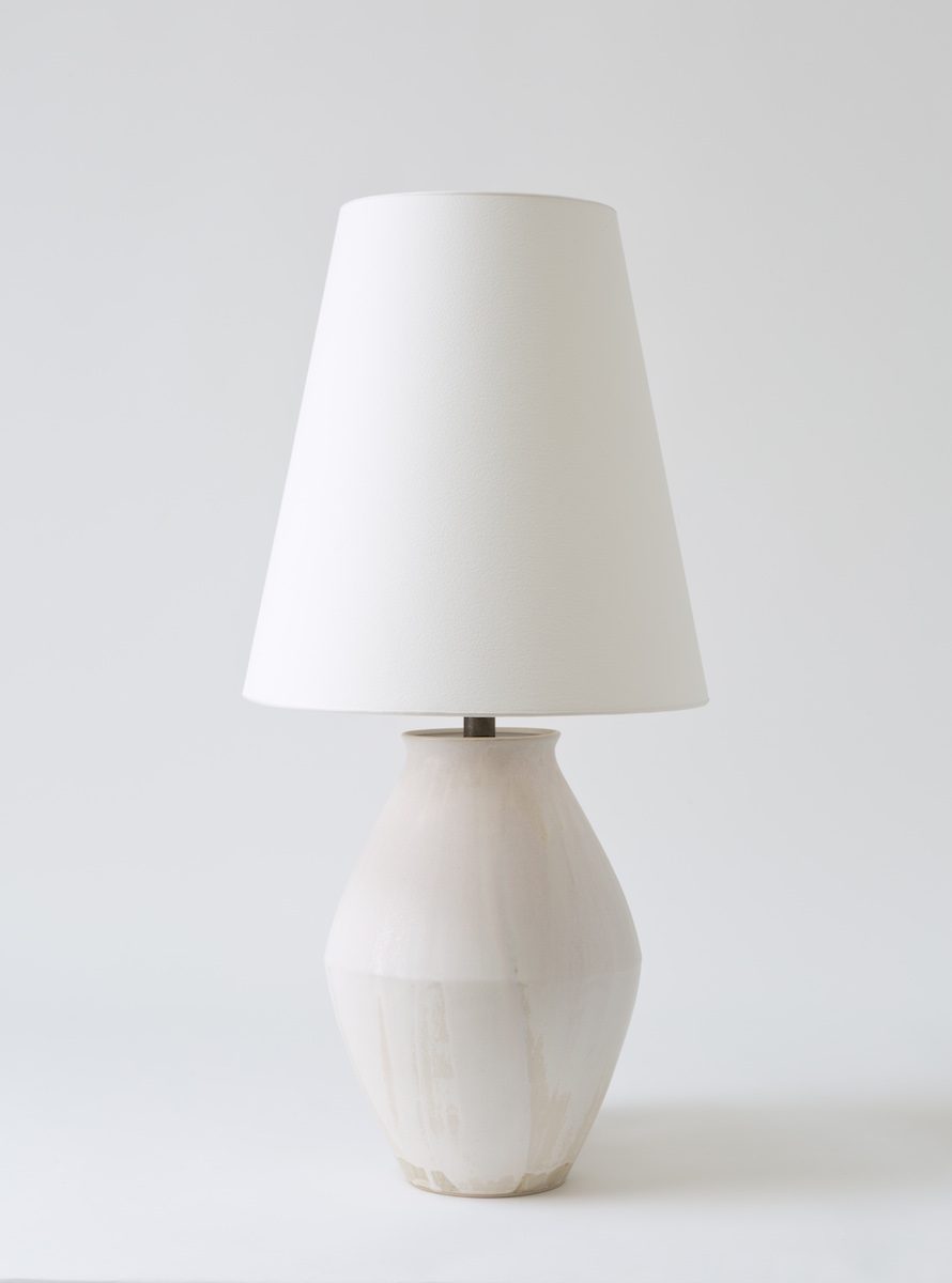Bright on Presidio - Christiane Perrochon Amphora 31 White Beige Table Lamp