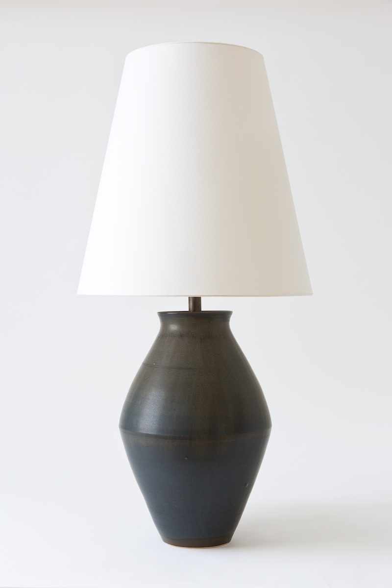 Bright on Presidio - Christiane Perrochon Amphora 37 Slate Crystal Table Lamp