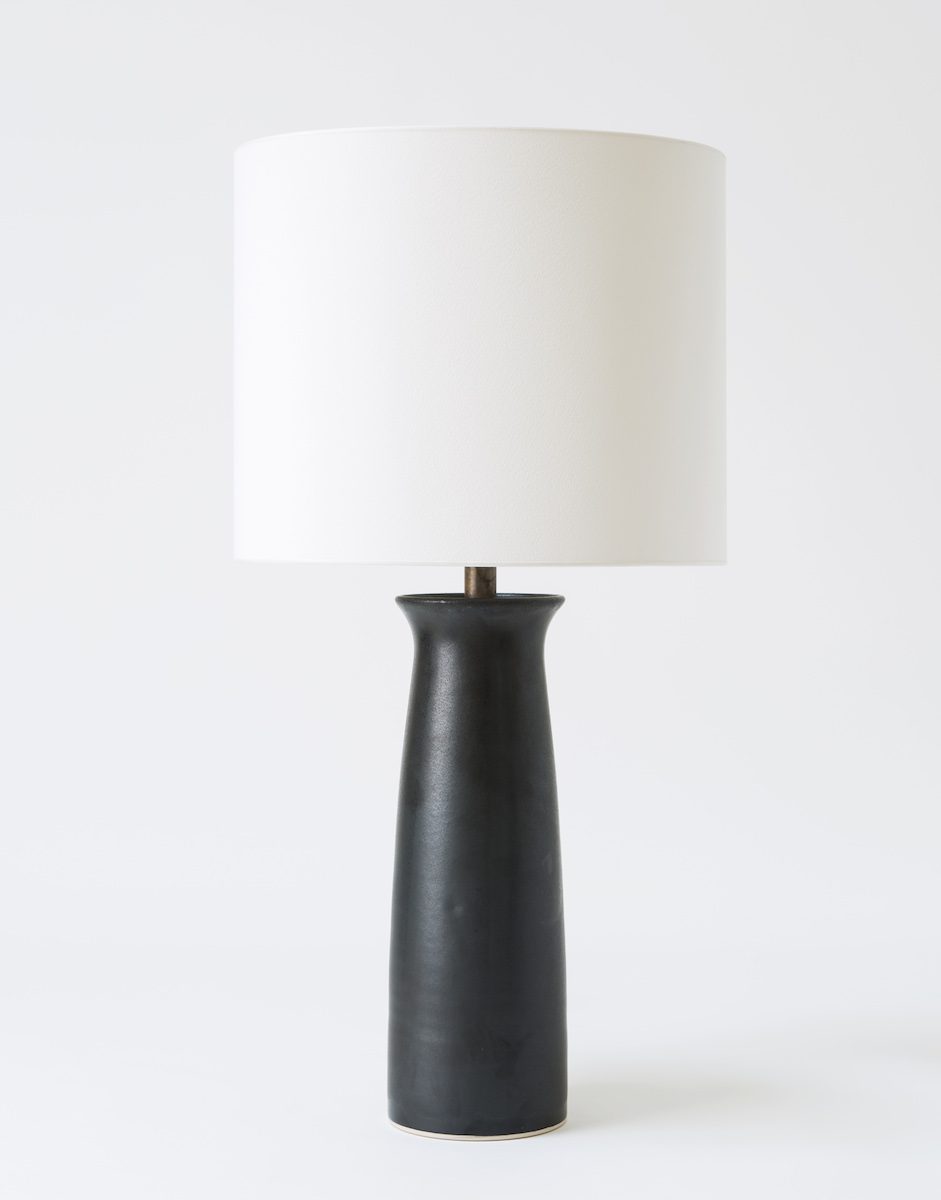 Bright on Presidio - Christiane Perrochon Column 30 Black Table Lamp