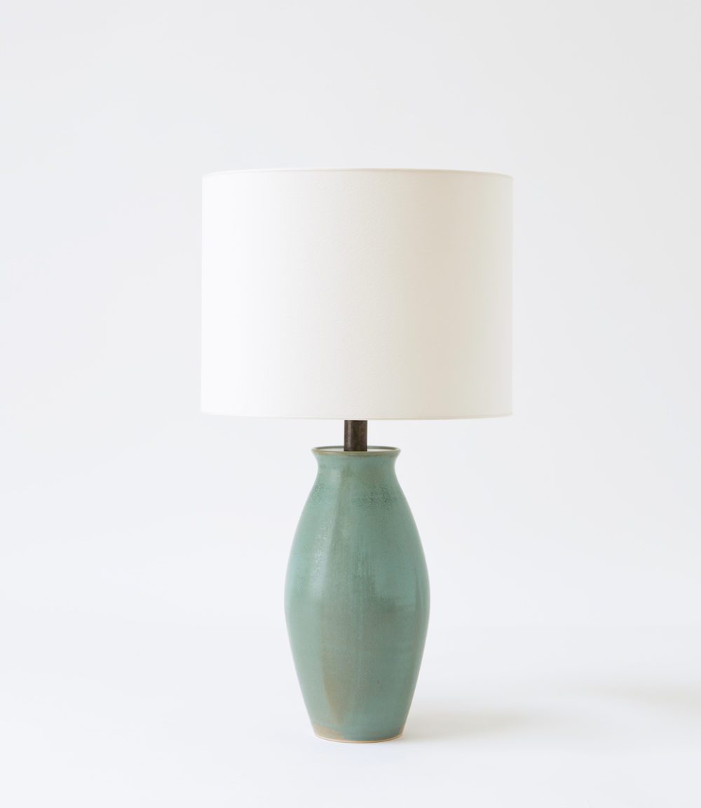 Bright on Presidio - Christiane Perrochon Vase 23 Jade Green Table Lamp