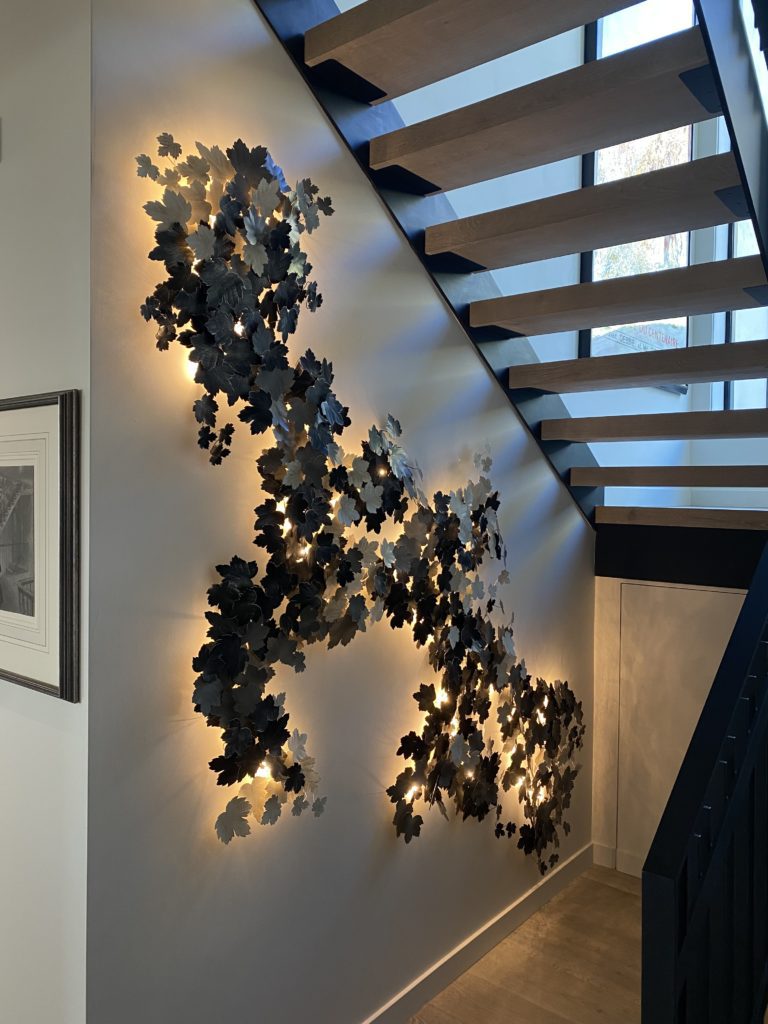 Art et Floritude Bespoke Vine Leaves Wall Sculpture