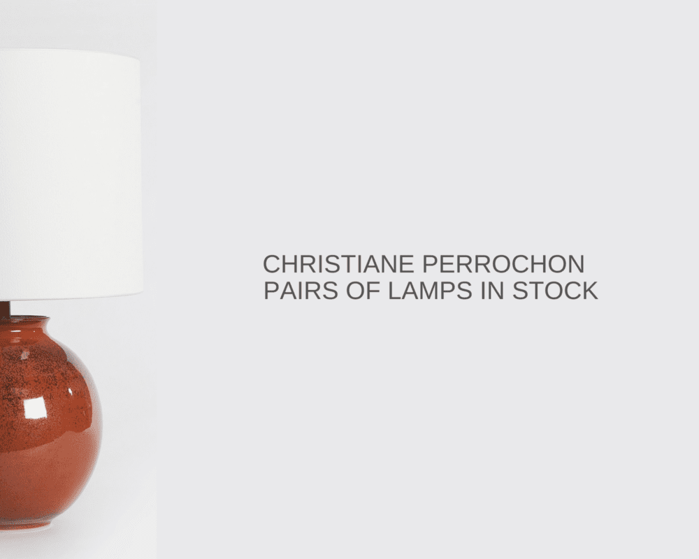 Christiane Perrochon Pairs of Lamps Currently In Stock at Bright on Presidio