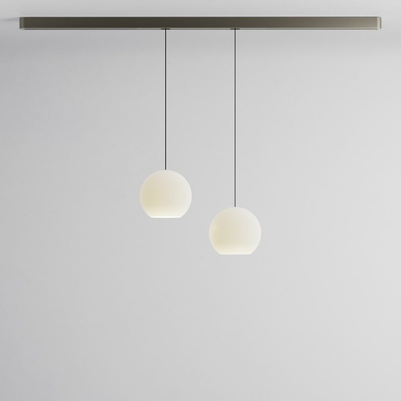 KOMOT KOS Track with Duo of 2 large suspension lights