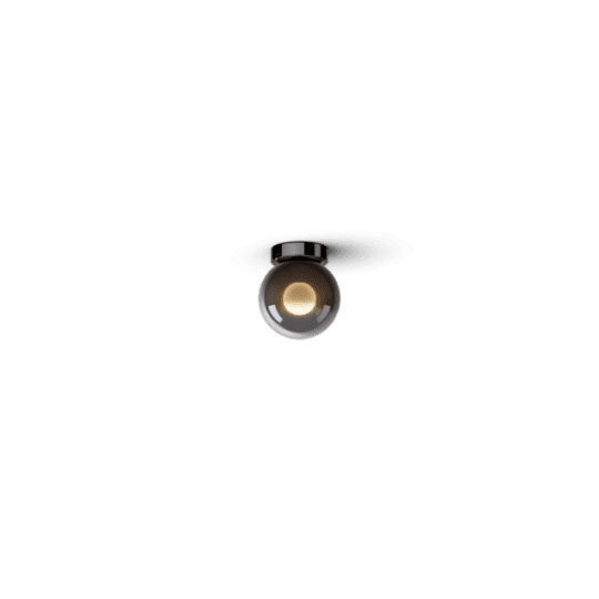 Occhio Luna piena dark chrome finish ceiling light