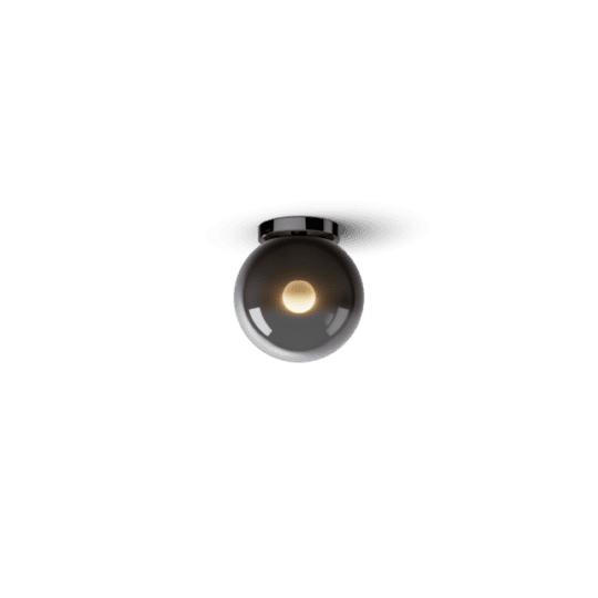 Occhio Luna piena 200 Dark Chrome finish ceiling light