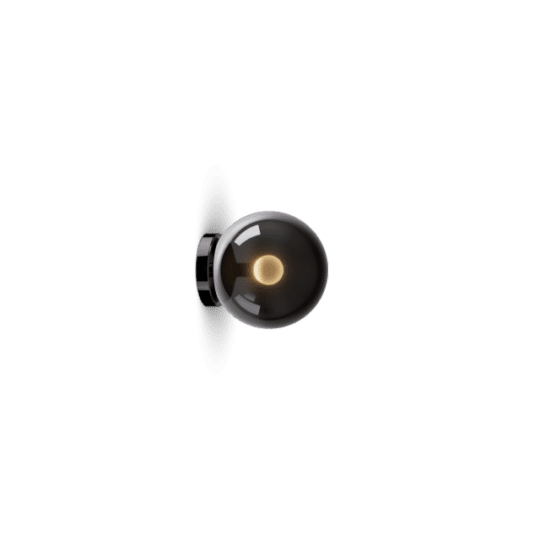 Occhio Luna scura 200 Dark Chrome sconce