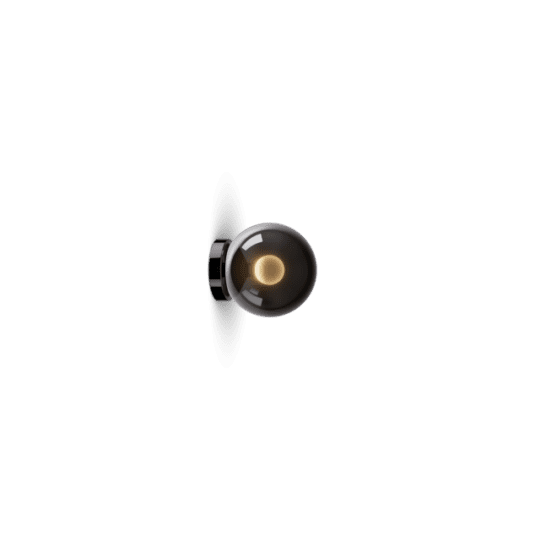 Occhio Luna scura 160 Dark Chrome sconce