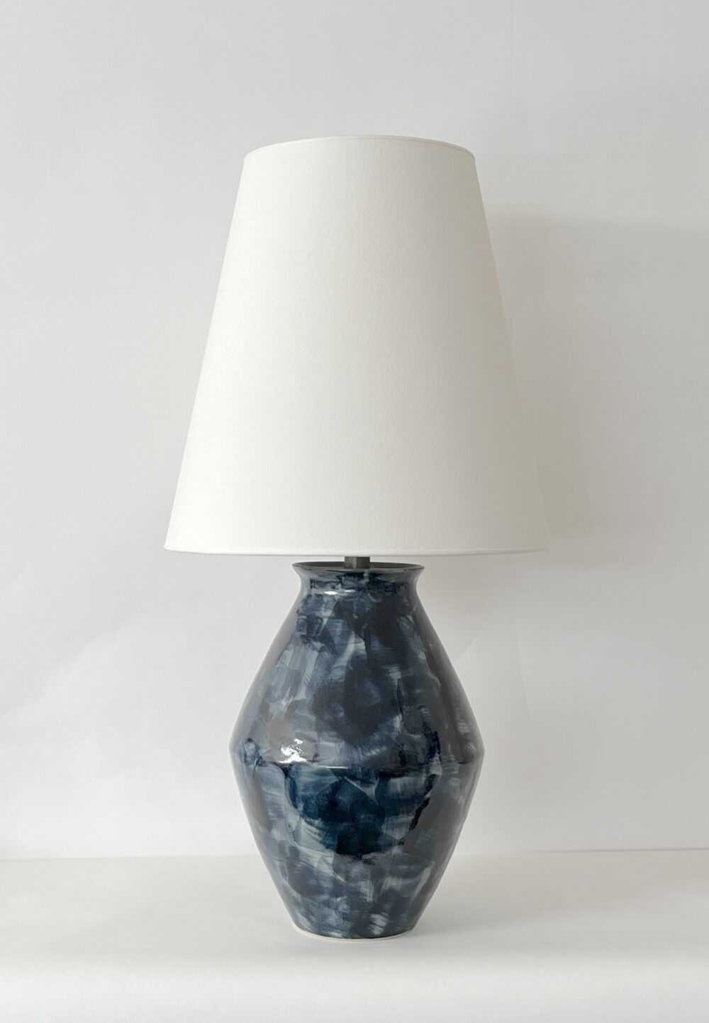 Christiane Perrochon Amphora 31 Brushed Navy and Black Lamp