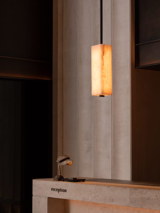 Ozone Embrun S suspension lightr with warm dimmed light