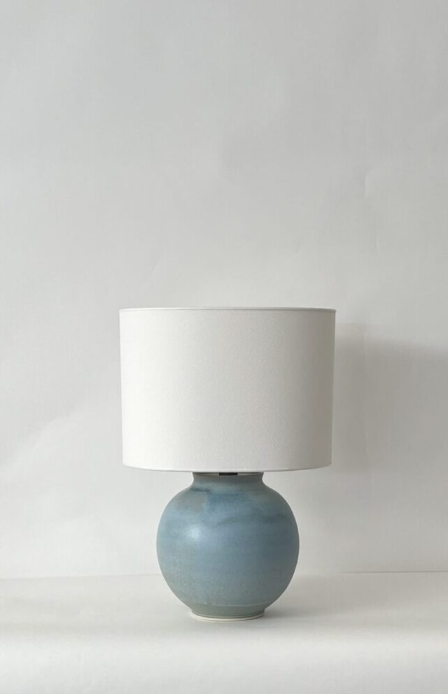 Christiane Perrochon Sphere 17 Crystalized Blue Green Lamp