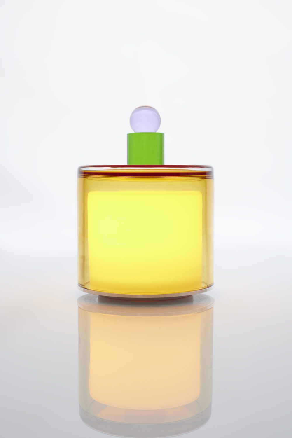 Paola Petrobelli Mini Glass Portable Lamp Amber