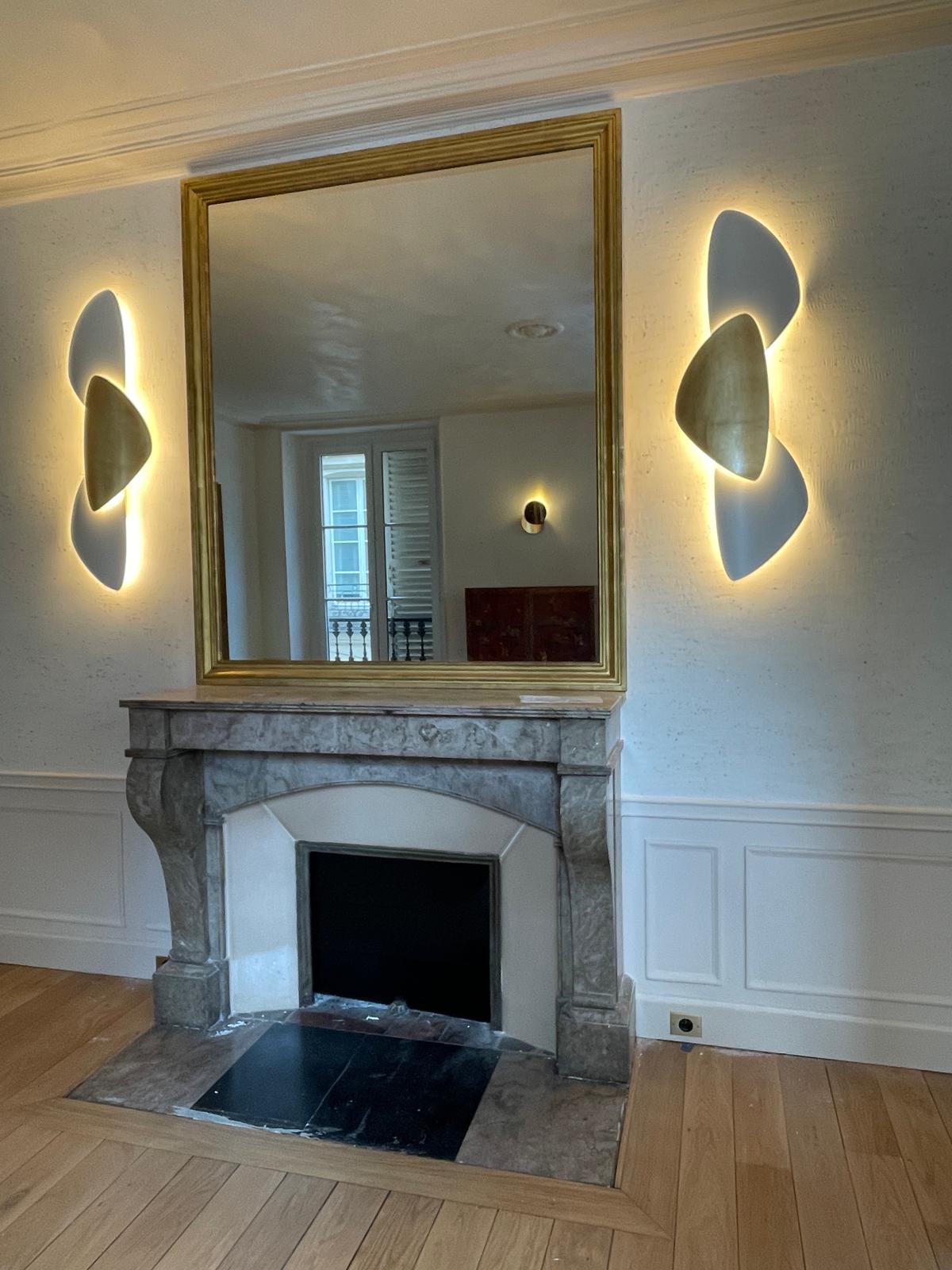 Art et Floritude Triple Galet Wall Light