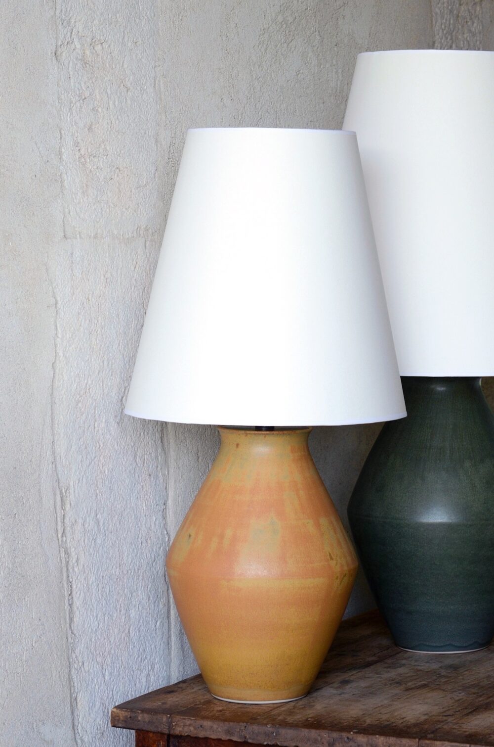 Amphora 31 Matt Ochre Table Lamp