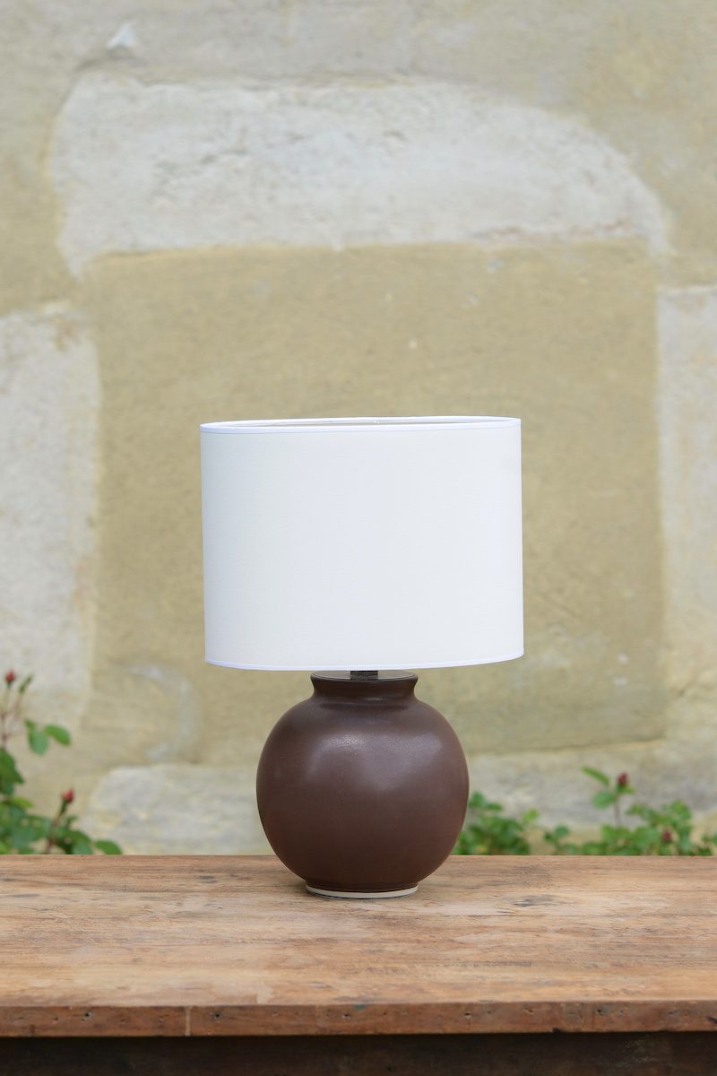Christiane Perrochon Sphere 17 Chocolate Brown lamp