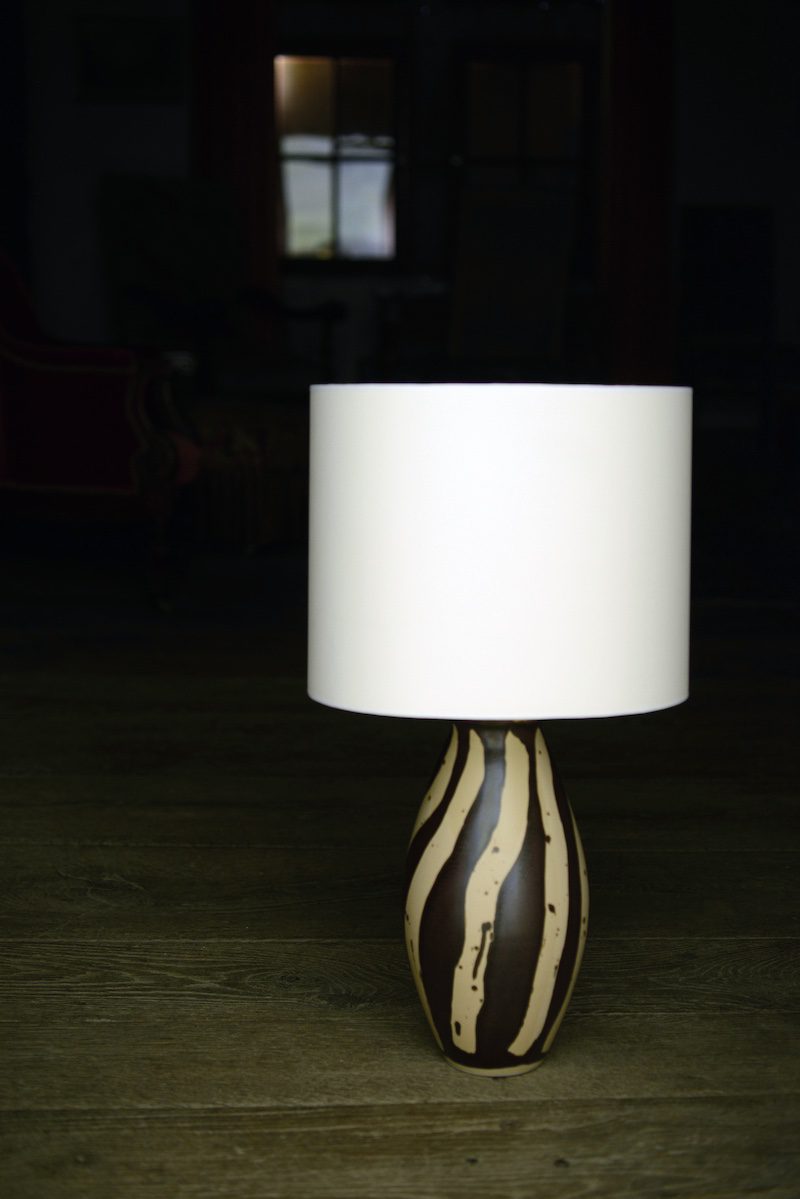 Christiane Perrochon Vase 27 Zebra Lamp