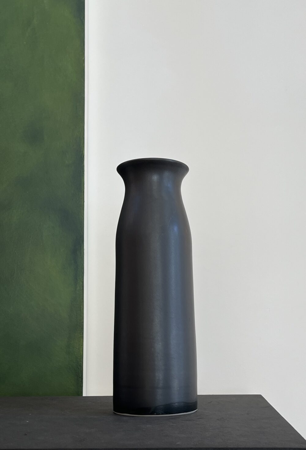 Christiane Perrochon Column Flower Vase in Matt Black